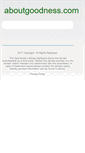 Mobile Screenshot of aboutgoodness.com