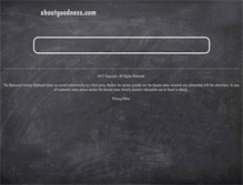 Tablet Screenshot of aboutgoodness.com